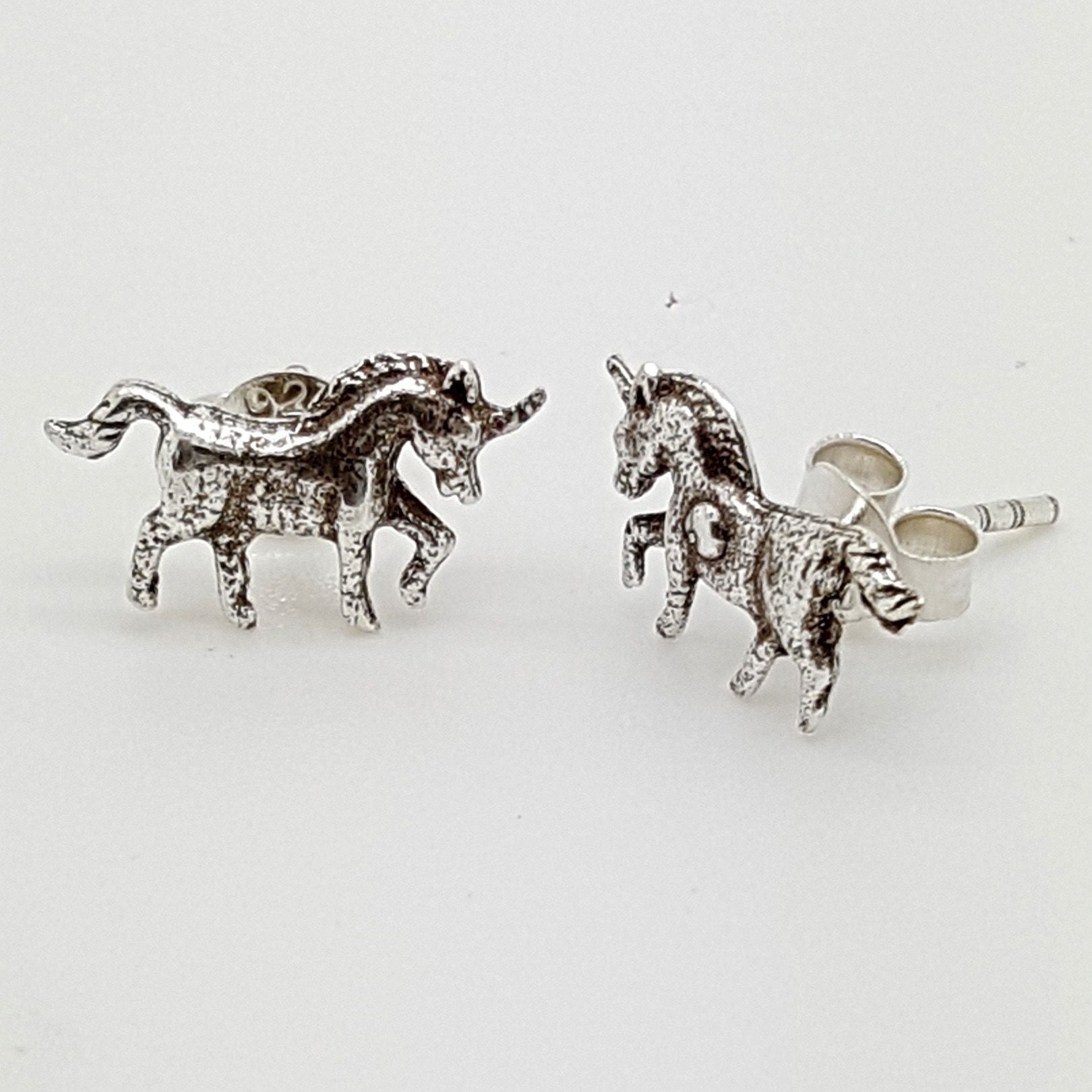 Earrings Ss Unicorn Studs