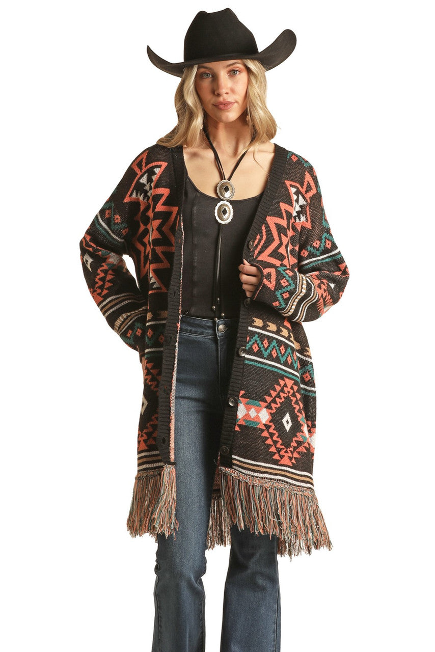 Rock and Roll Fringe Cardigan - Clearance