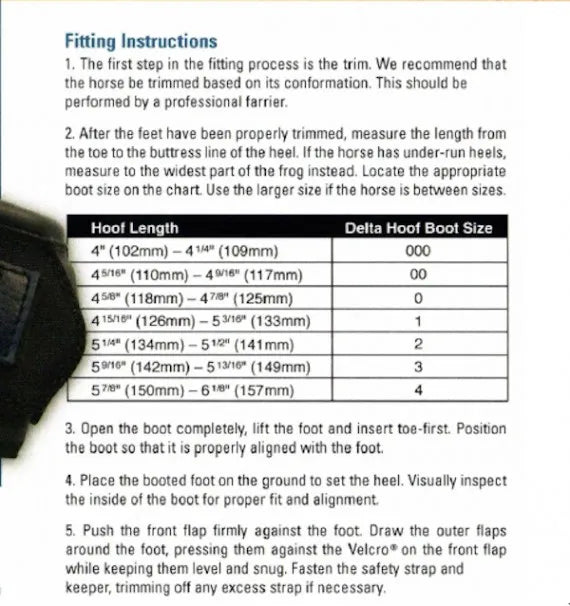 Delta Hoof Boots