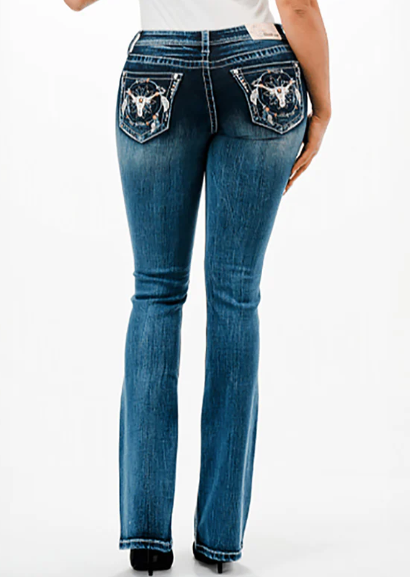 Grace in LA Wmns Steer Head Jean