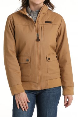 Cinch Wmns Canvas Bomber Jacket