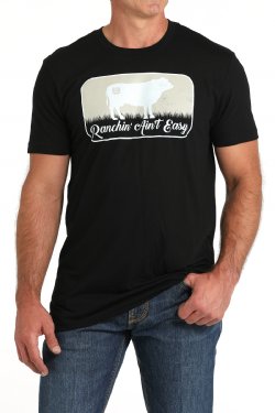 Cinch Mens Ranchin Aint Easy T Shirt