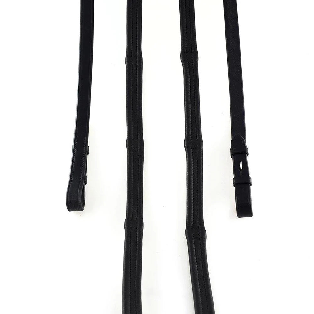 Flexible Fit Padded Leather Reins 5/8