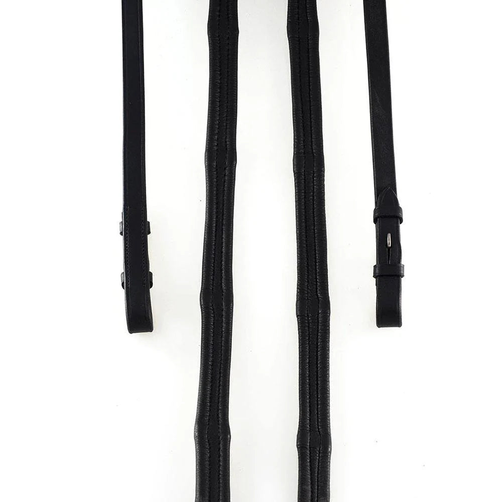 Flexible Fit Padded Leather Reins 6/8