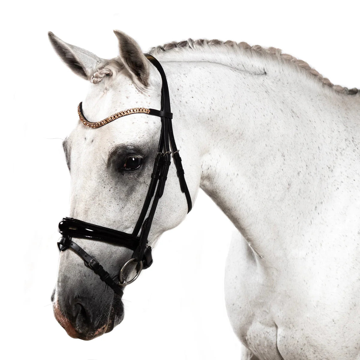 Flexible Fit Premium Snaffle Ravel Bridle