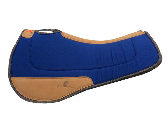 Toprail Contoured Wool/Pad with Leather Wear Pads