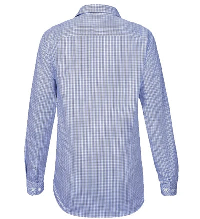 Pilbara Mns Check Dual Pocket Long Sleeve Shirt