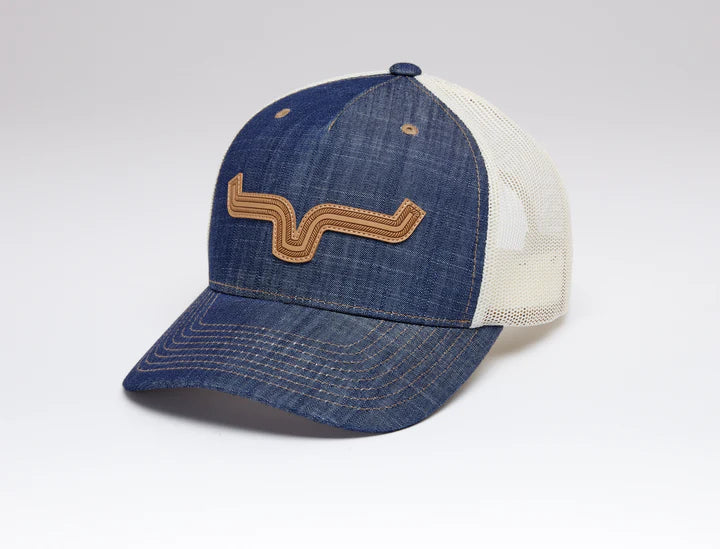 Kimes Ranch Roped LP Trucker Cap Denim