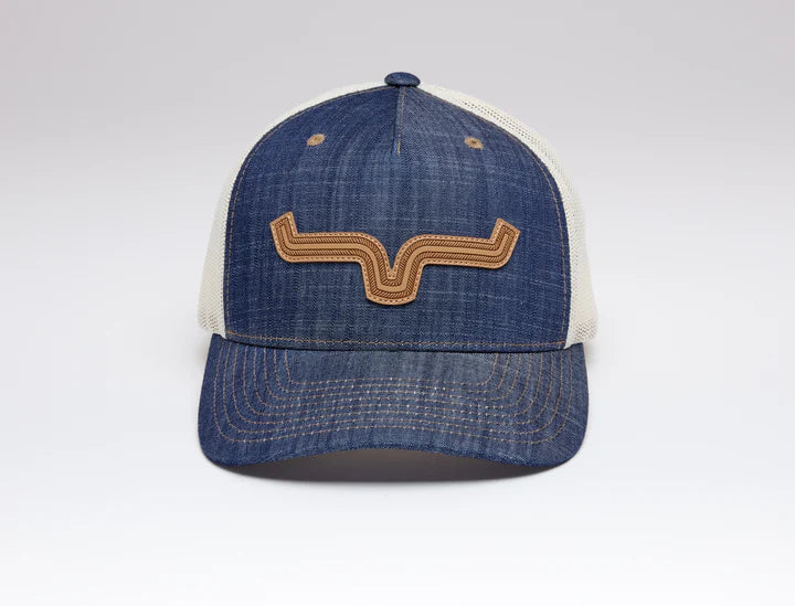 Kimes Ranch Roped LP Trucker Cap Denim