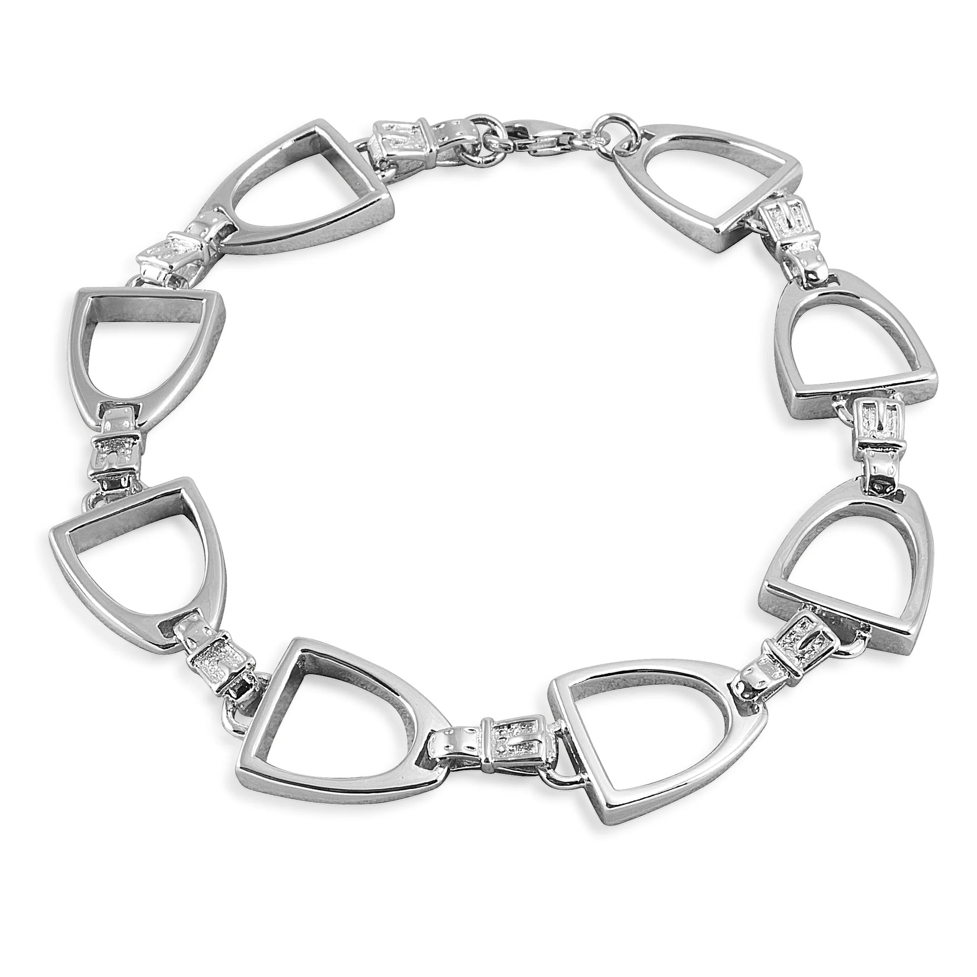 Kelly Herd Bracelet Small English Stirrup - Sterling Silver