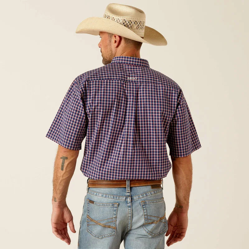 Ariat Mns Pro Dustin SS Shirt Medieval Blue