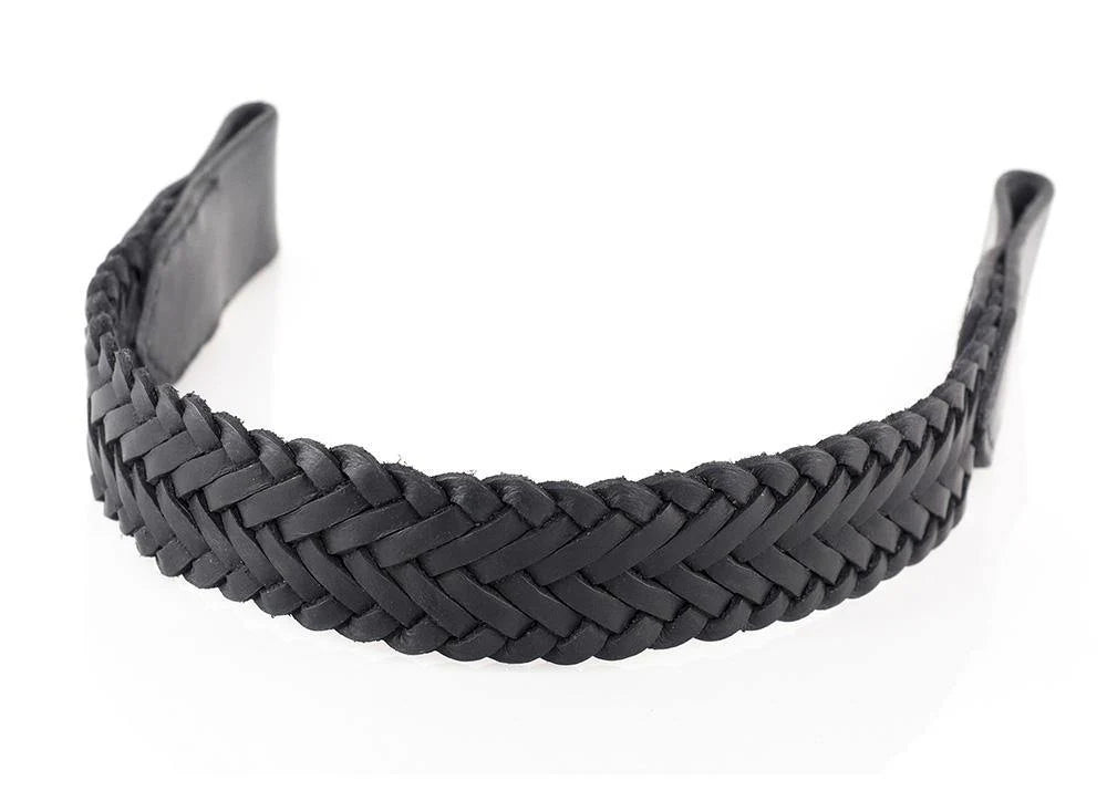 Flexible Fit Weave Overlay Browband Black