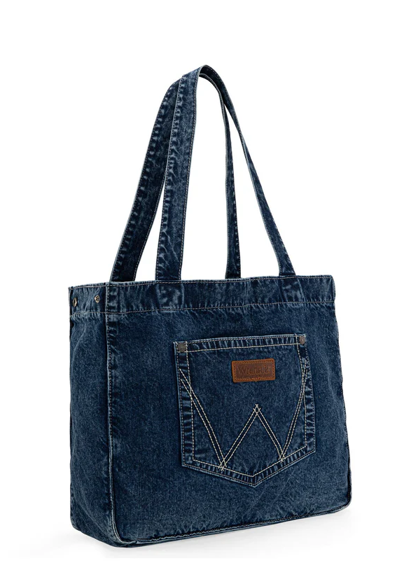 Wrangler Denim Pocket Tote Bag