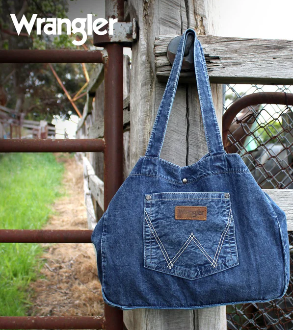 Wrangler Denim Pocket Tote Bag