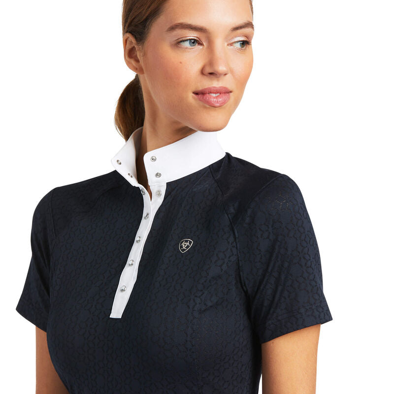 Ariat Wms ShowStopper SS Show Shirt Show Navy