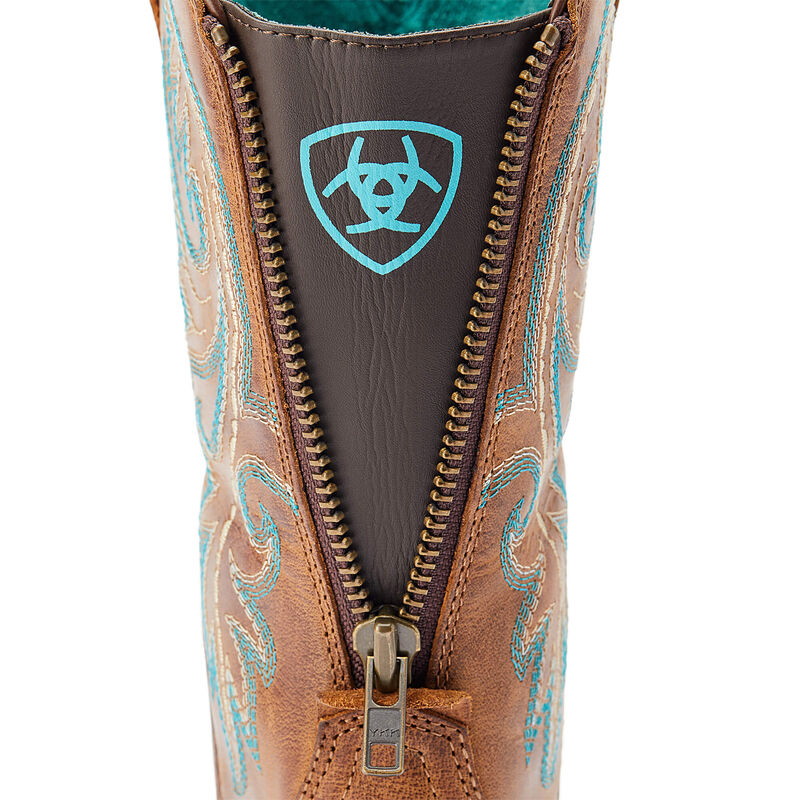 Zipper cowboy boots sales