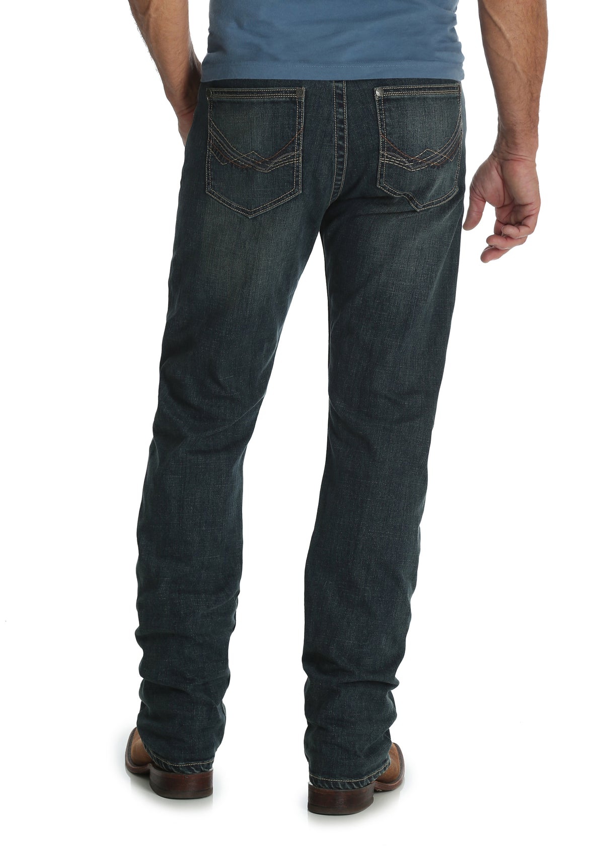 Buy Wrangler Mens C/Cut Original Fit Active Flex Jeans (13MAFGK36)  Stonewash Online Australia