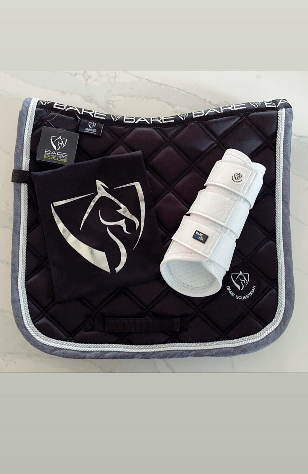 Bare Equestrian Ecoluxe Luxury Saddle Pad Storm