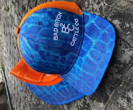 Bad Bitch Cattle Co Orange Rep Cap