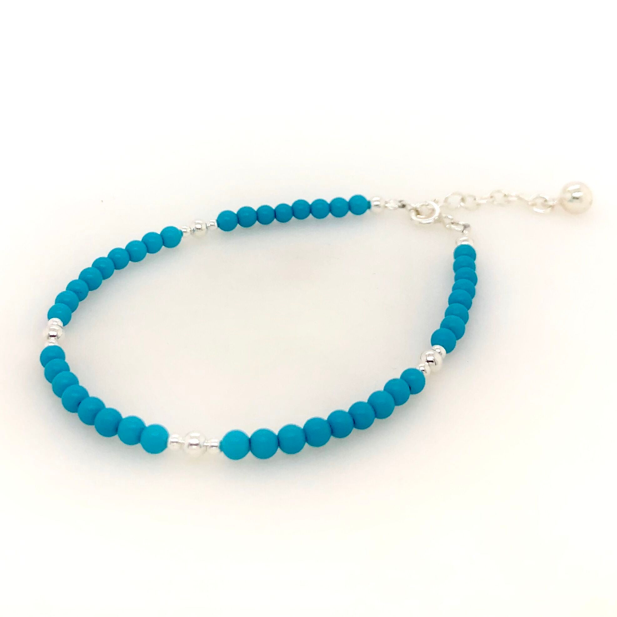 Bracelet Ss Fine Turquoise