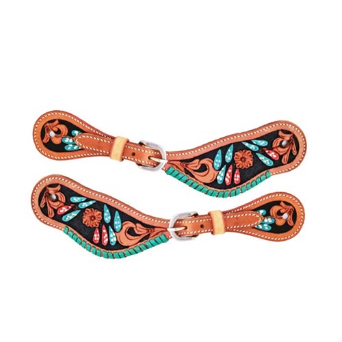 Fort Worth Cactus Turquoise Spur Straps