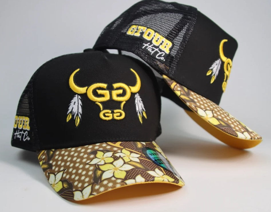 G Four Spirit Bull Batik Deep Fit Trucker