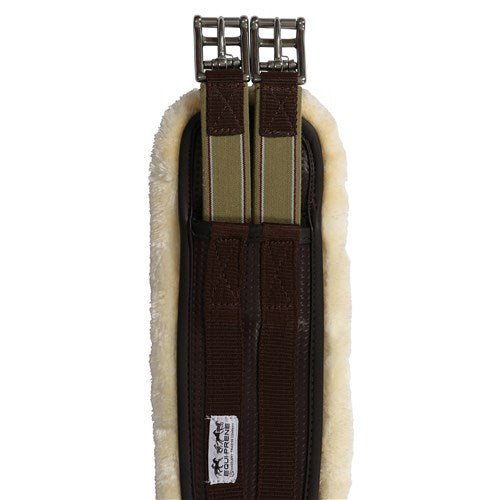 Equi Prene Elastic Wool Lined Jump Girth with Brown