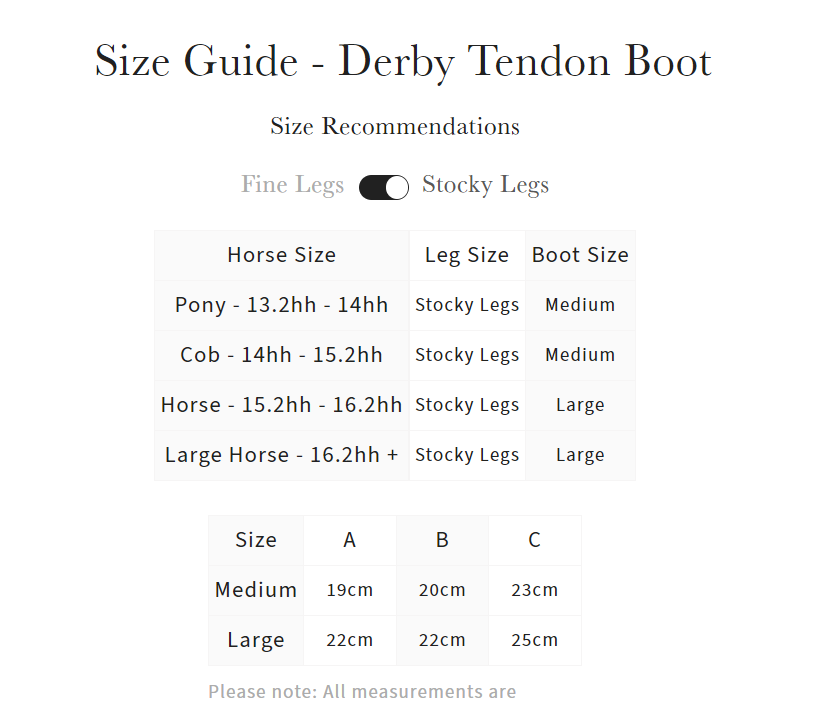 LeMieux Derby Tendon Boot