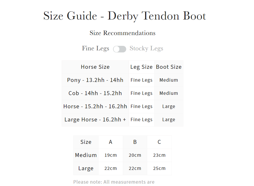 LeMieux Derby Tendon Boot