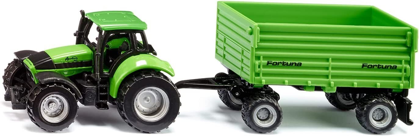 Siku - DEUTZ- FAHR with Fortuna 4-Wheel Trailer