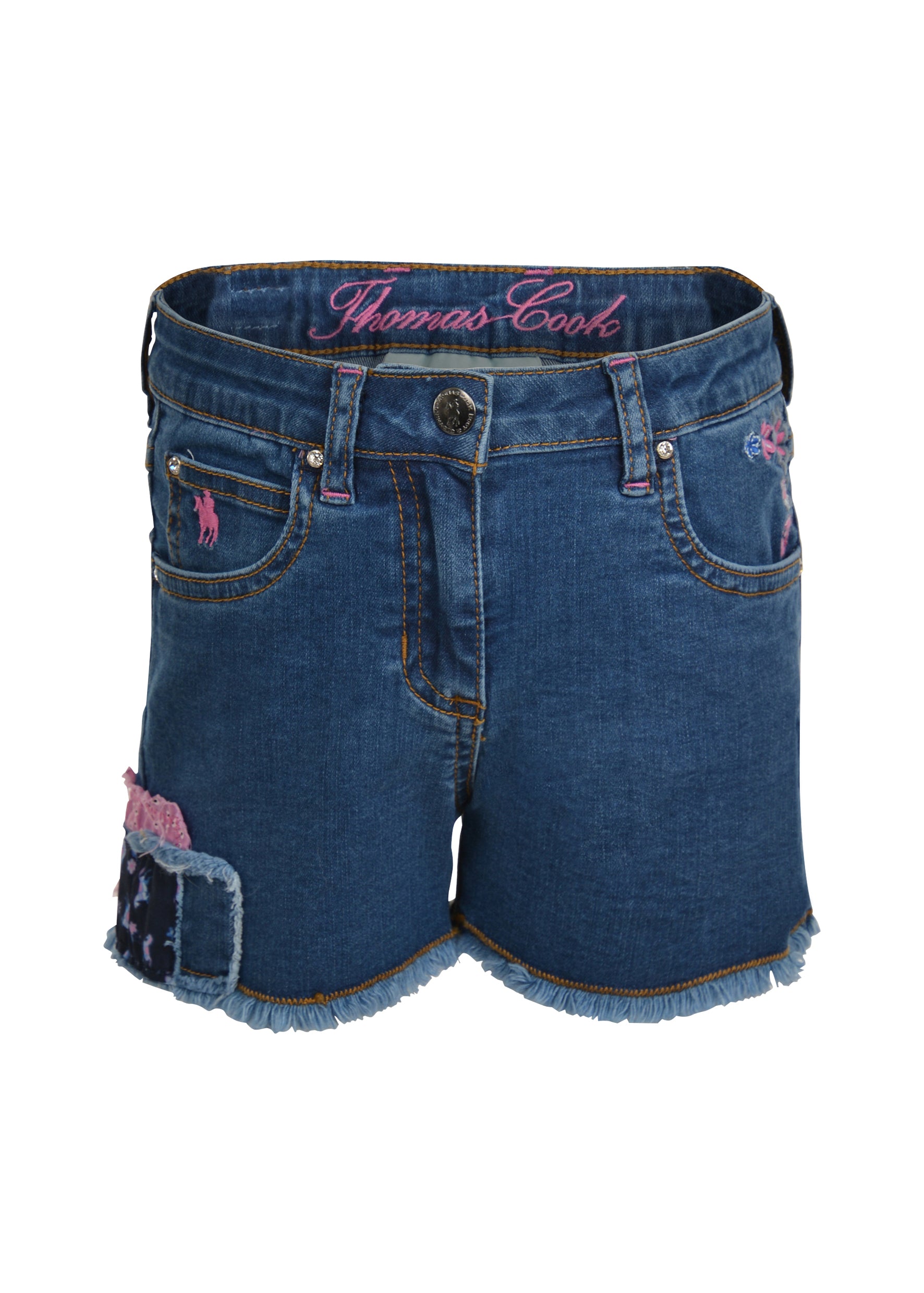 Thomas Cook Girls Patchwork Denim Shorts