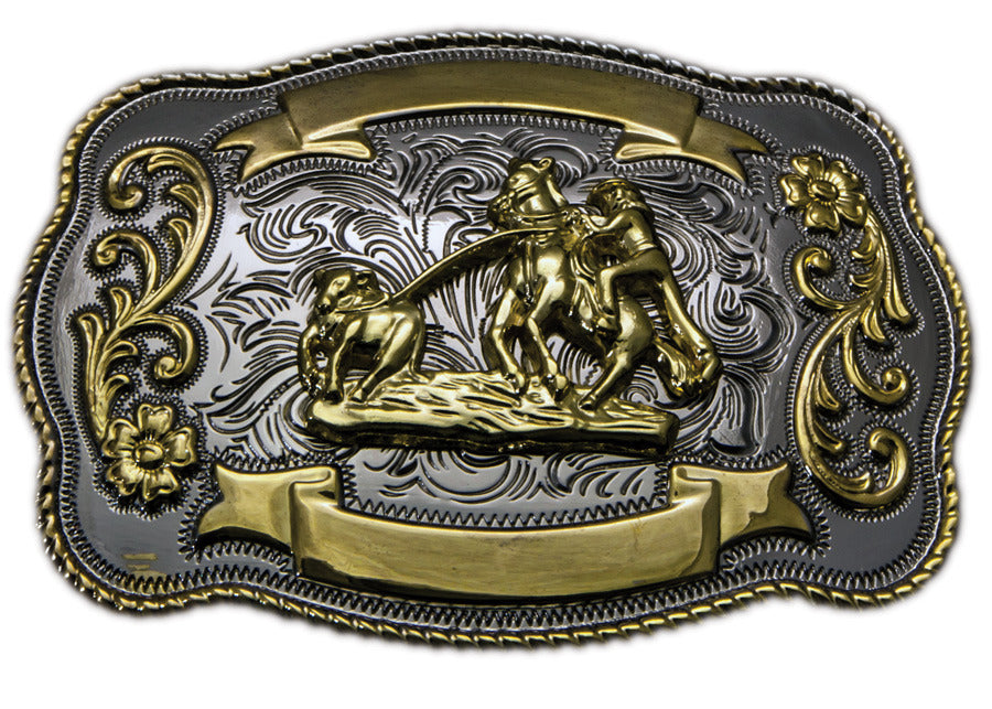 Calf Roping Belt Buckle