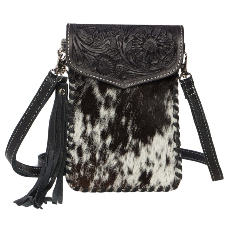 The Design Edge Tooling Leather Cowhide Phone Bag