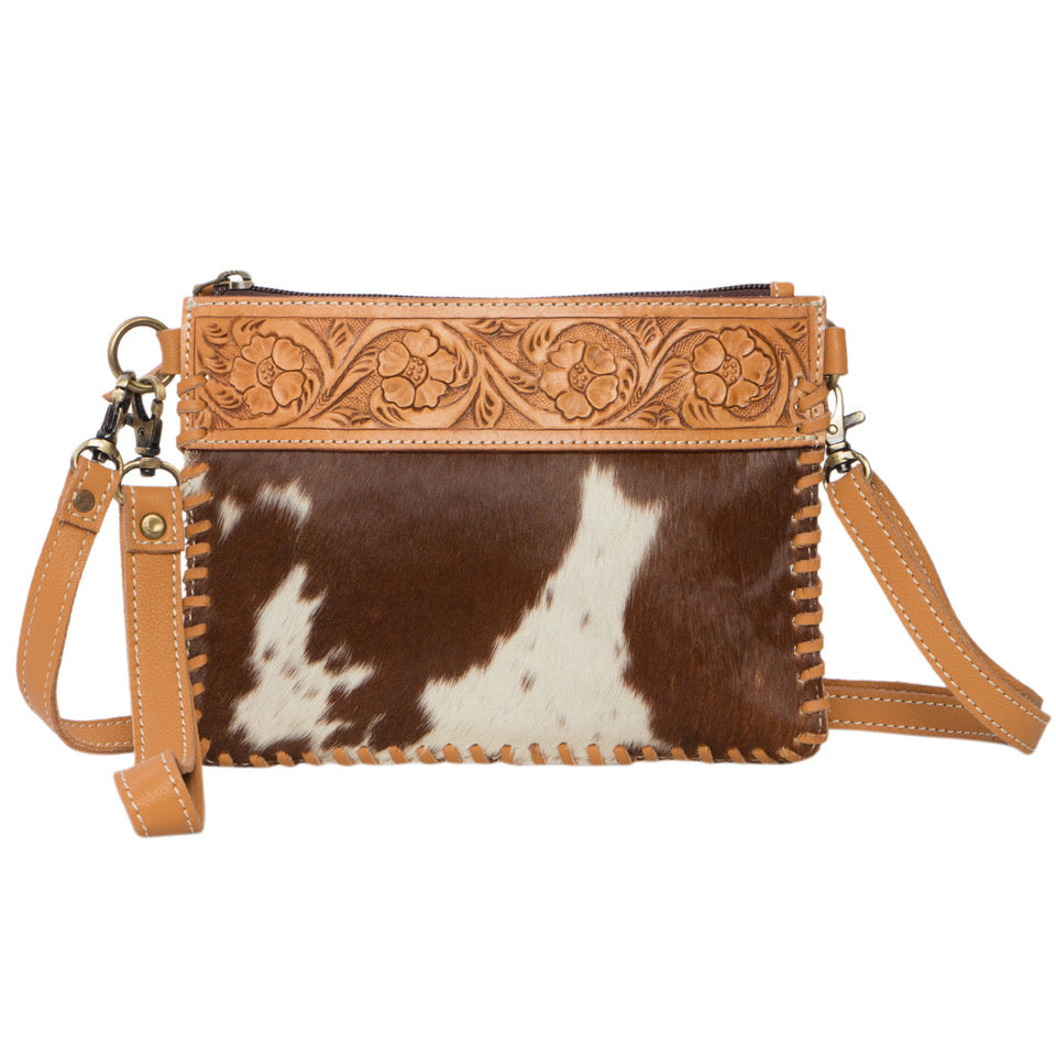 100% Natural Cowhide Clutch Wallet | Real Hair on Leather Clutch Purse –  LeatheronCo