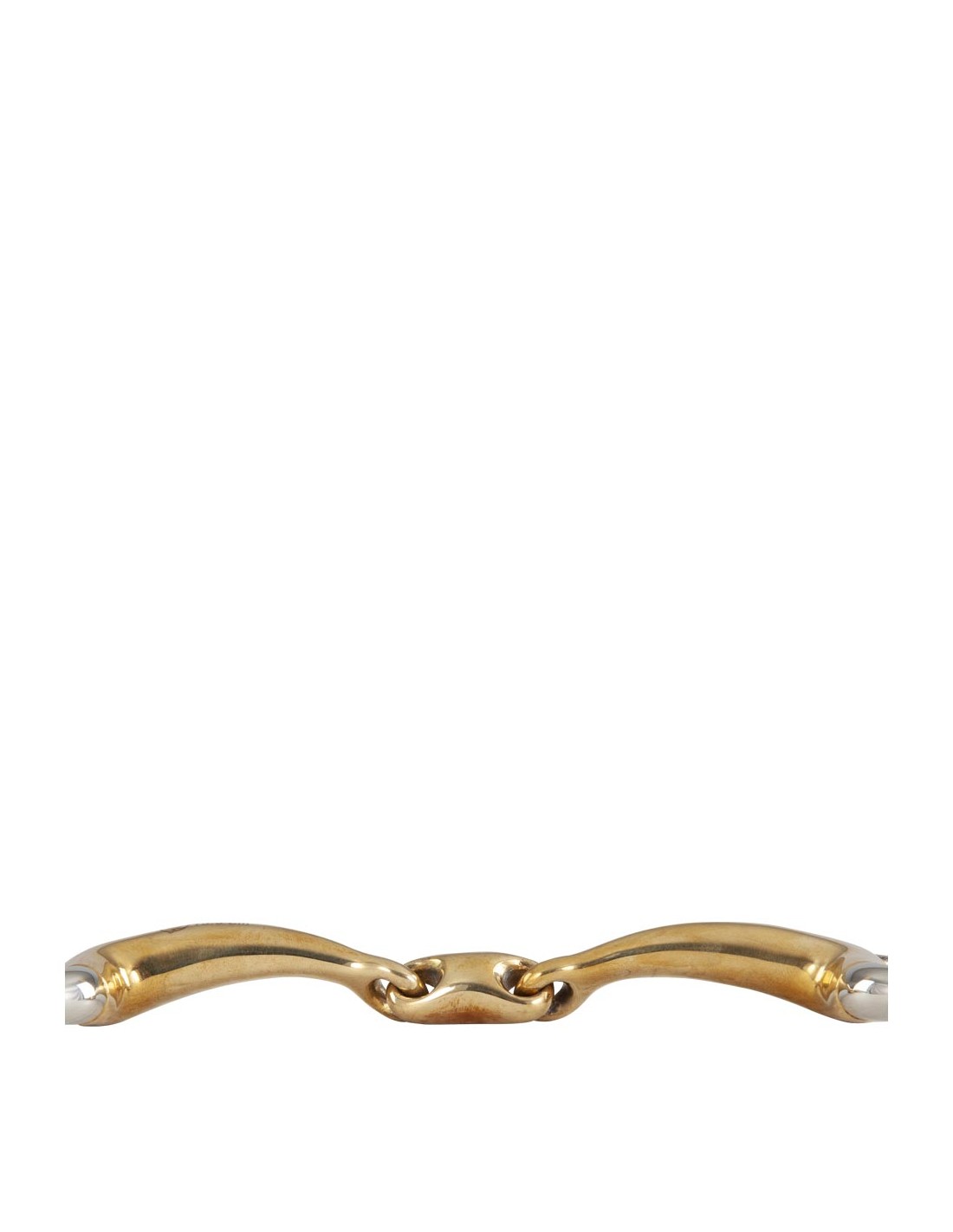 BR Equestrian Eggbutt Snaffle Soft Contact Double Broken 14mm