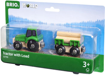 BRIO Vehicle - Farm Tractor with Load 3 Piece