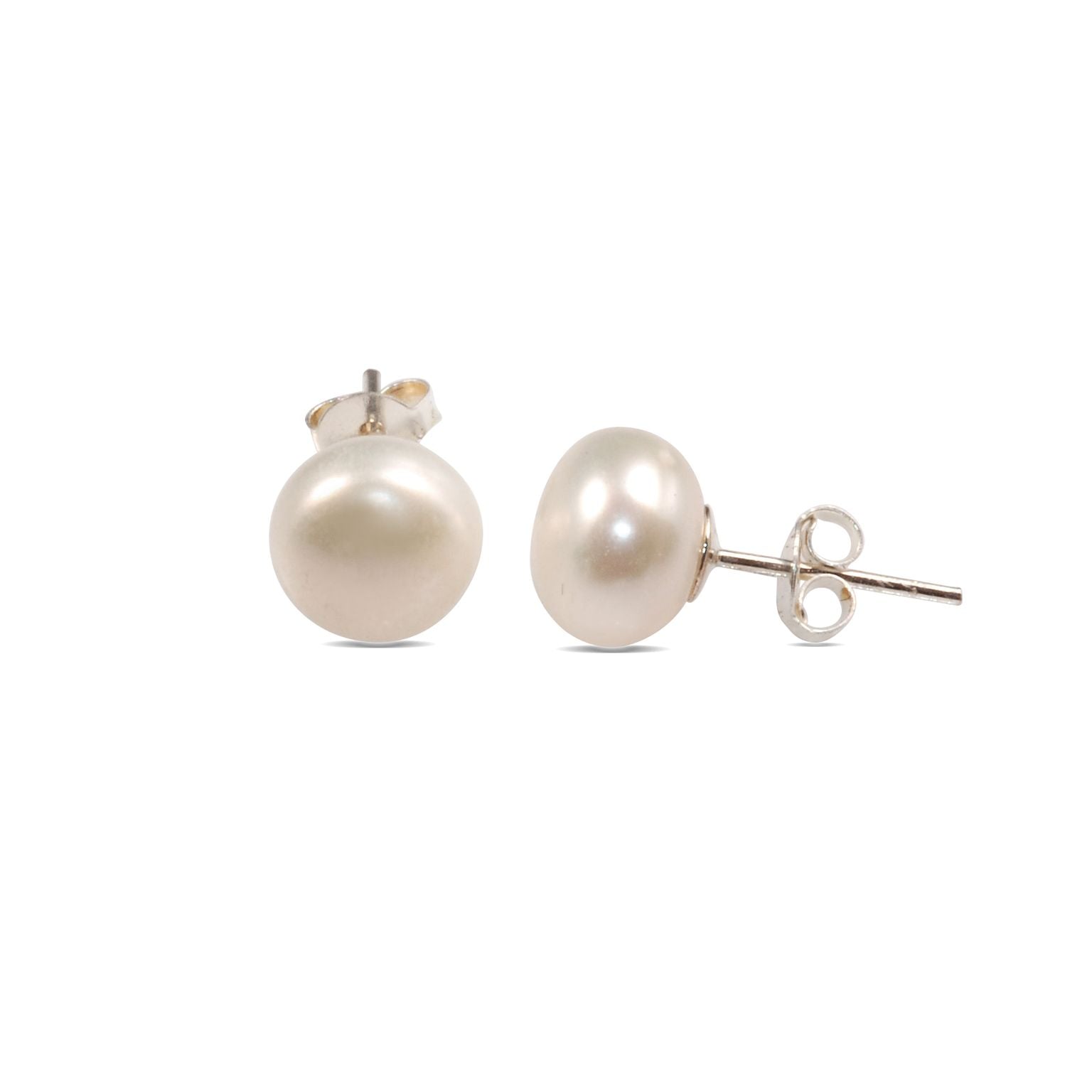 Earrings SS Freshwater 9mm Studs