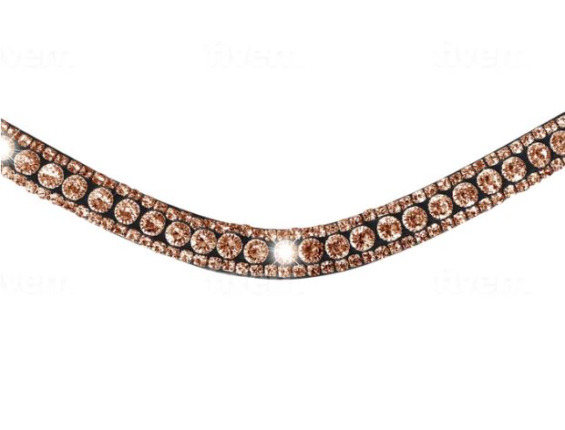 Lumiere Rose Gold Crystal Browband