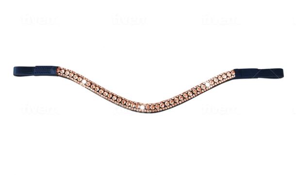 Lumiere Rose Gold Crystal Browband