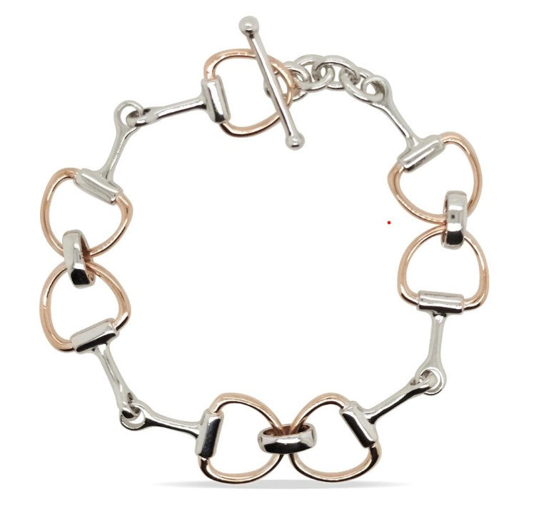 Bracelet Ss And Rgp Snaffle Bit